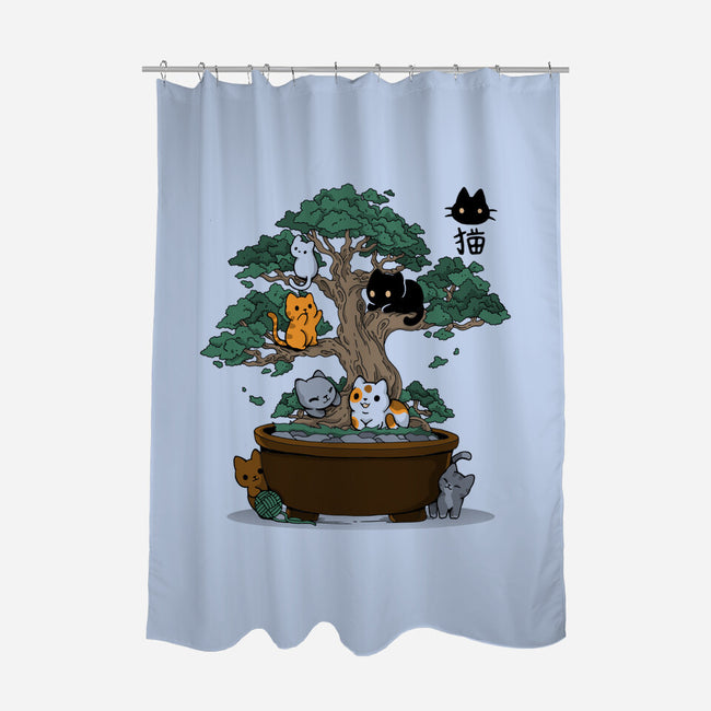 Bonsai Kittens-None-Polyester-Shower Curtain-Vallina84
