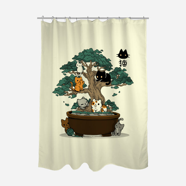 Bonsai Kittens-None-Polyester-Shower Curtain-Vallina84