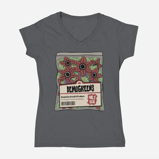 Demogreens-Womens-V-Neck-Tee-Loobs