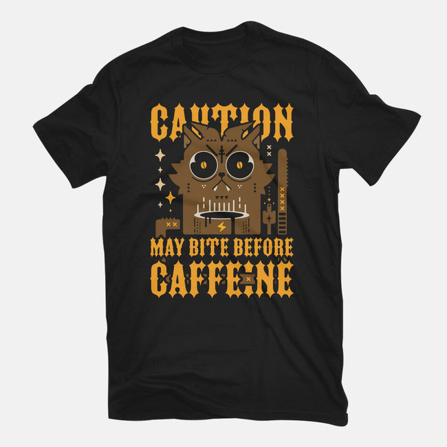 May Bite Before Caffeine-Womens-Basic-Tee-BadBox
