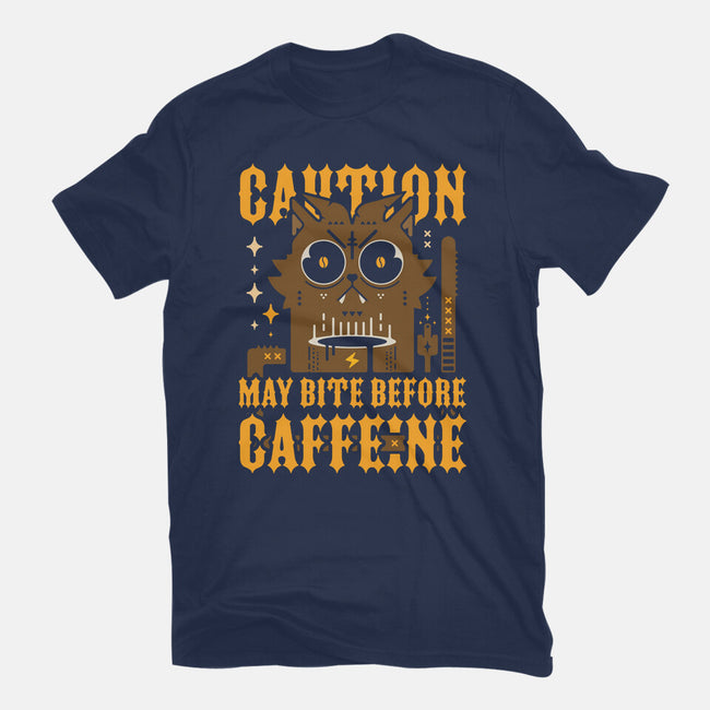 May Bite Before Caffeine-Womens-Basic-Tee-BadBox
