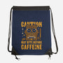 May Bite Before Caffeine-None-Drawstring-Bag-BadBox
