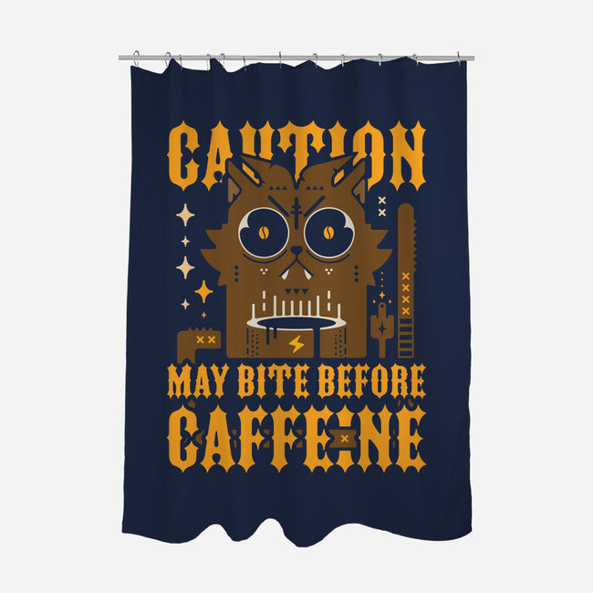 May Bite Before Caffeine-None-Polyester-Shower Curtain-BadBox