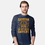 May Bite Before Caffeine-Mens-Long Sleeved-Tee-BadBox