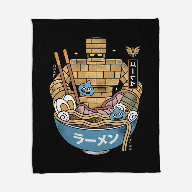 Erdrea Monsters Ramen Grunge-None-Fleece-Blanket-LAGELANTEE
