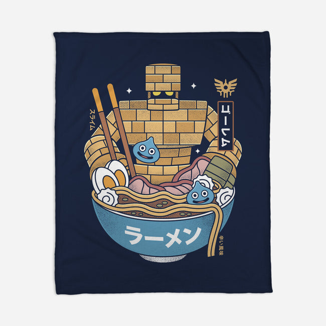 Erdrea Monsters Ramen Grunge-None-Fleece-Blanket-LAGELANTEE