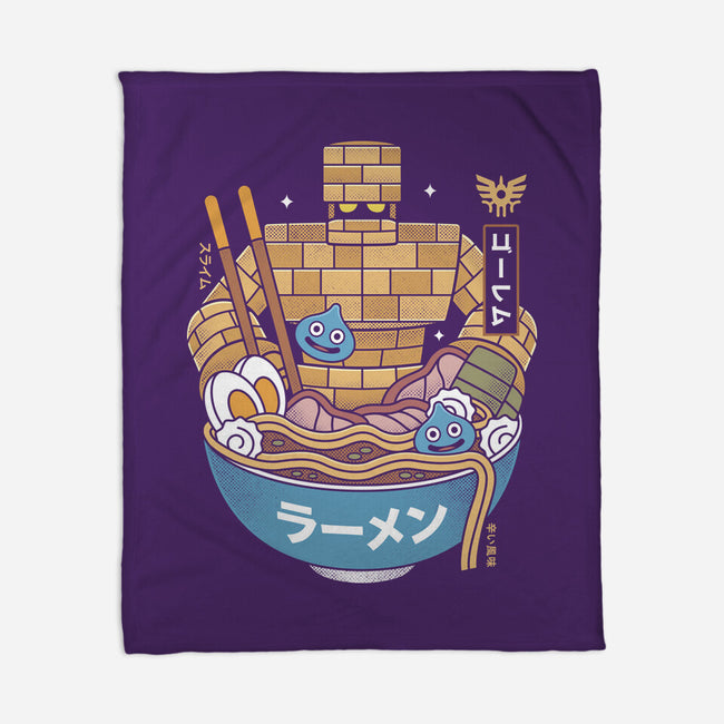 Erdrea Monsters Ramen Grunge-None-Fleece-Blanket-LAGELANTEE