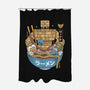 Erdrea Monsters Ramen Grunge-None-Polyester-Shower Curtain-LAGELANTEE