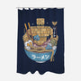 Erdrea Monsters Ramen Grunge-None-Polyester-Shower Curtain-LAGELANTEE