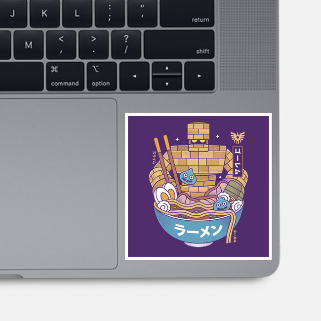 Erdrea Monsters Ramen Grunge-None-Glossy-Sticker-LAGELANTEE