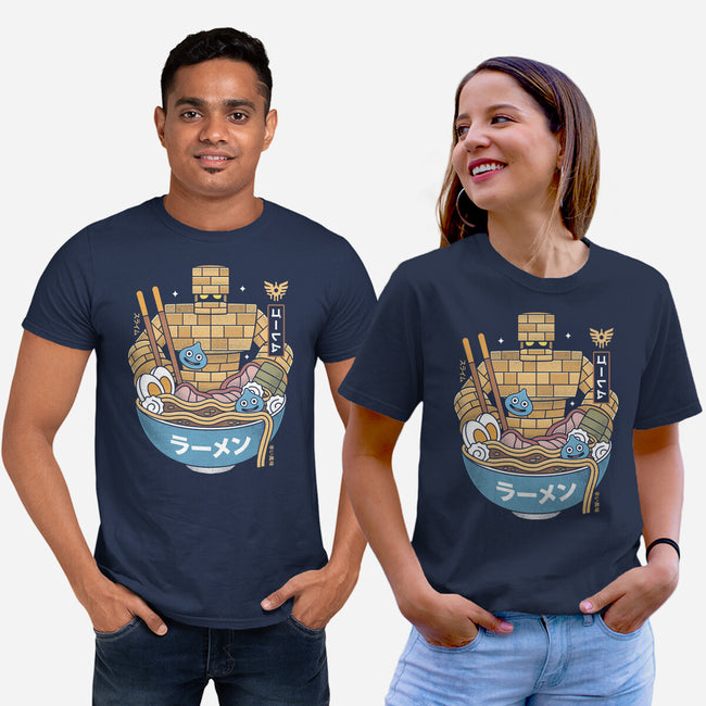Erdrea Monsters Ramen Grunge-Unisex-Basic-Tee-LAGELANTEE