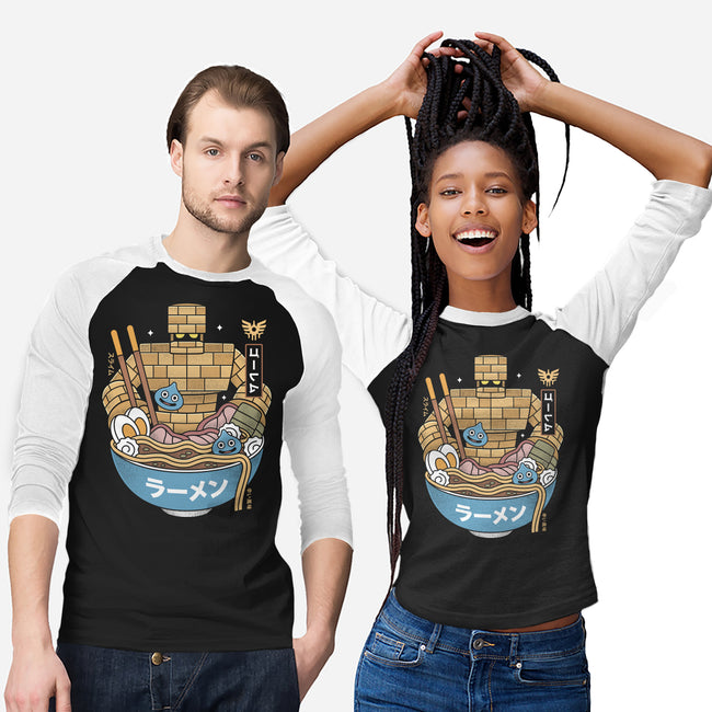 Erdrea Monsters Ramen Grunge-Unisex-Baseball-Tee-LAGELANTEE