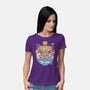 Erdrea Monsters Ramen Grunge-Womens-Basic-Tee-LAGELANTEE