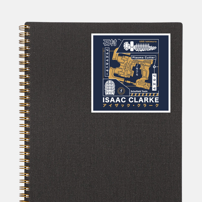 Isaac Clarke Aesthetic-None-Glossy-Sticker-LAGELANTEE