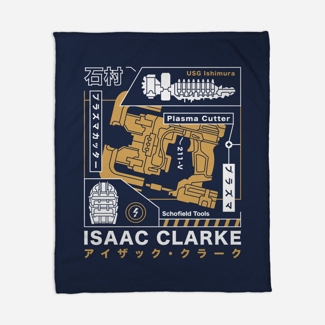 Isaac Clarke Aesthetic-None-Fleece-Blanket-LAGELANTEE