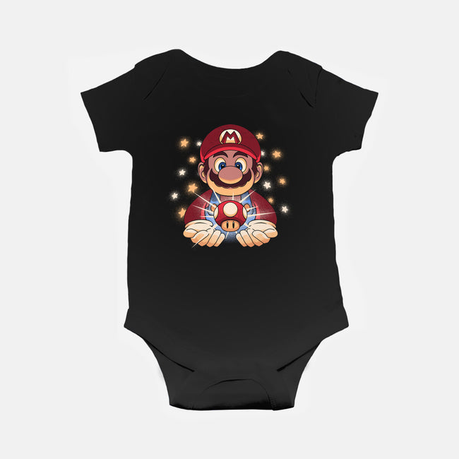 The Power Up-Baby-Basic-Onesie-grevalra