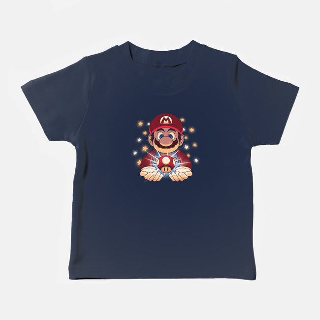 The Power Up-Baby-Basic-Tee-grevalra