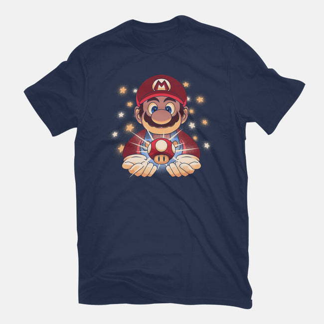 The Power Up-Womens-Fitted-Tee-grevalra