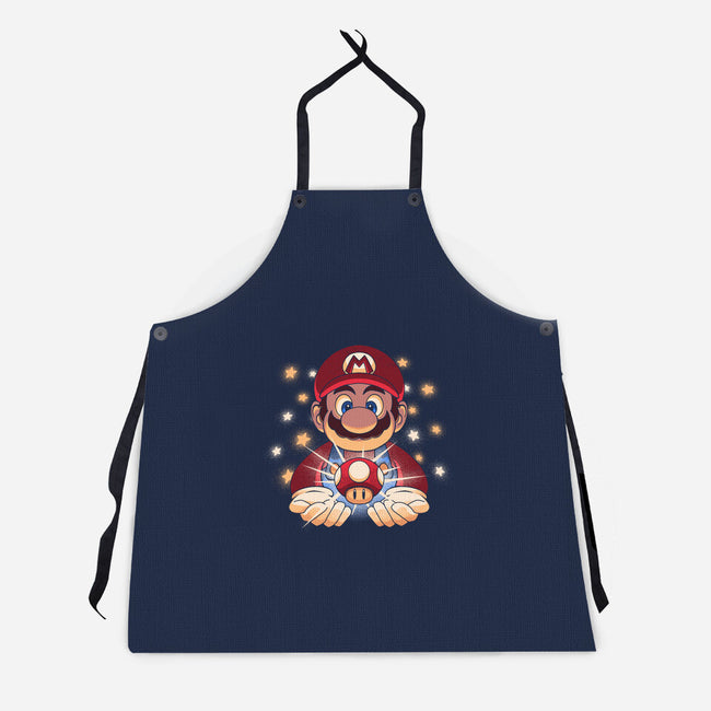 The Power Up-Unisex-Kitchen-Apron-grevalra