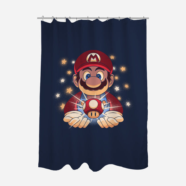 The Power Up-None-Polyester-Shower Curtain-grevalra