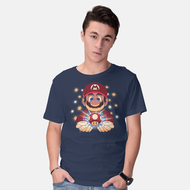 The Power Up-Mens-Basic-Tee-grevalra