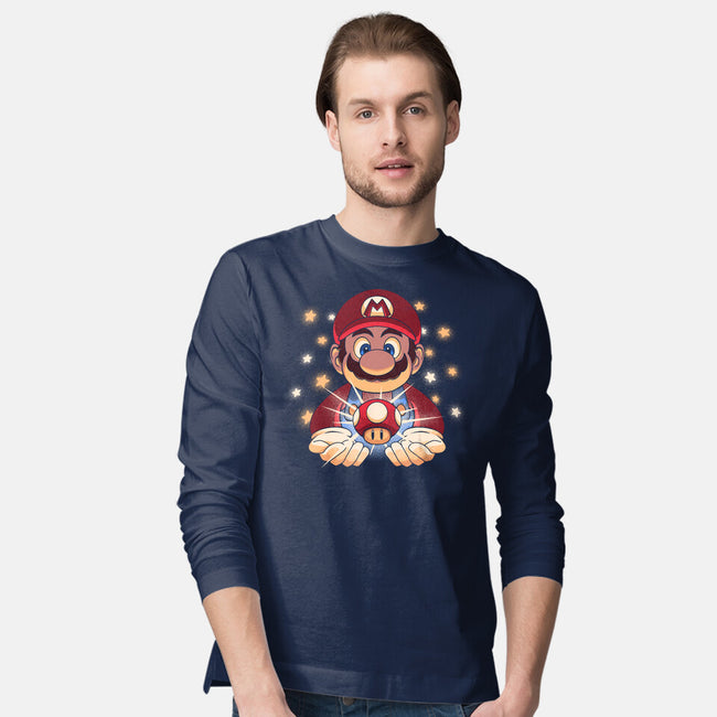 The Power Up-Mens-Long Sleeved-Tee-grevalra