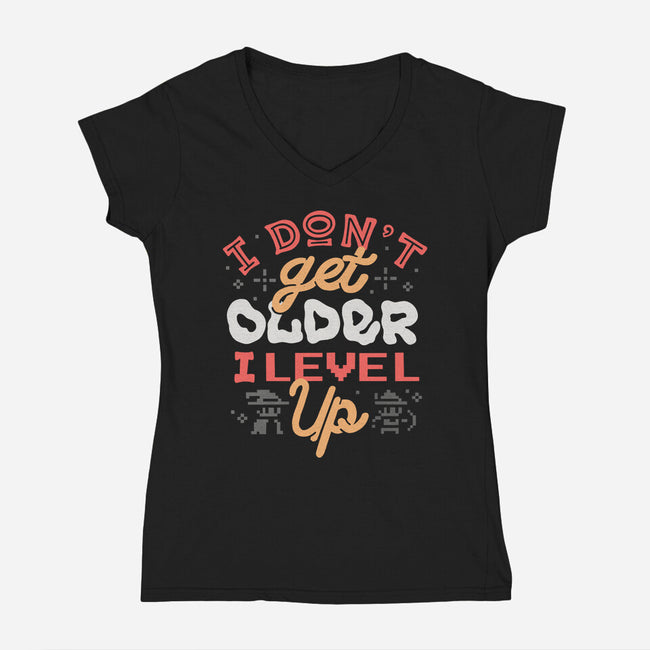 I Don’t Get Older-Womens-V-Neck-Tee-tobefonseca
