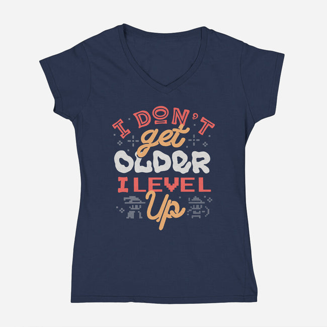 I Don’t Get Older-Womens-V-Neck-Tee-tobefonseca