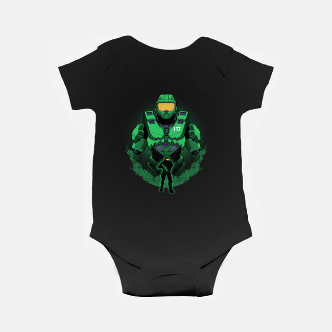 Spartan-117 Shadowwork-Baby-Basic-Onesie-Astrobot Invention