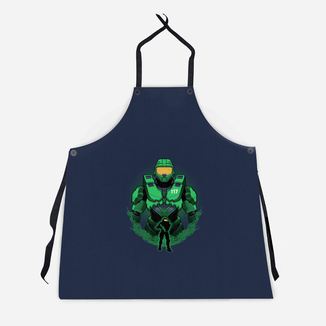 Spartan-117 Shadowwork-Unisex-Kitchen-Apron-Astrobot Invention