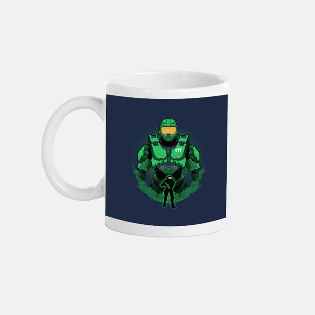 Spartan-117 Shadowwork-None-Mug-Drinkware-Astrobot Invention