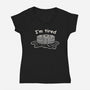 I'm Tired-Womens-V-Neck-Tee-tobefonseca