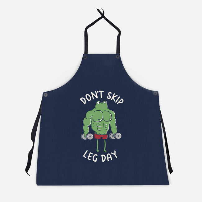 Don't Skip Leg Day-Unisex-Kitchen-Apron-tobefonseca