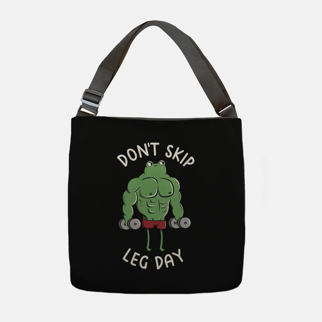 Don't Skip Leg Day-None-Adjustable Tote-Bag-tobefonseca