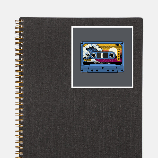 Great Wave Of Nostalgia Tape-None-Glossy-Sticker-tobefonseca