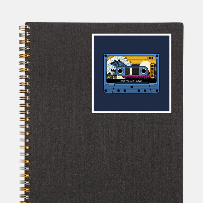 Great Wave Of Nostalgia Tape-None-Glossy-Sticker-tobefonseca