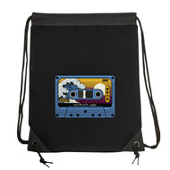 Great Wave Of Nostalgia Tape-None-Drawstring-Bag-tobefonseca