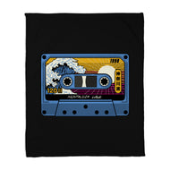 Great Wave Of Nostalgia Tape-None-Fleece-Blanket-tobefonseca