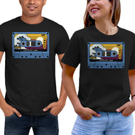 Great Wave Of Nostalgia Tape-Unisex-Basic-Tee-tobefonseca