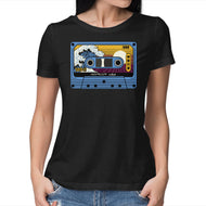 Great Wave Of Nostalgia Tape-Womens-Basic-Tee-tobefonseca