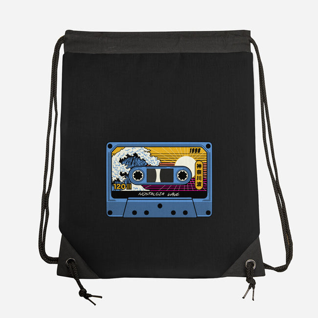 Great Wave Of Nostalgia Tape-None-Drawstring-Bag-tobefonseca