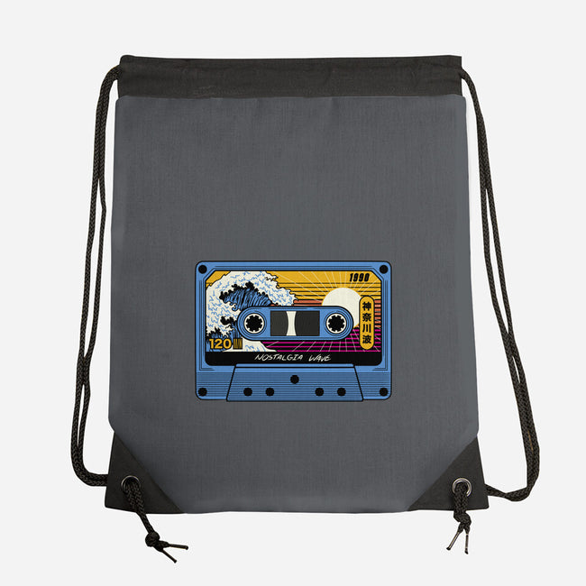 Great Wave Of Nostalgia Tape-None-Drawstring-Bag-tobefonseca