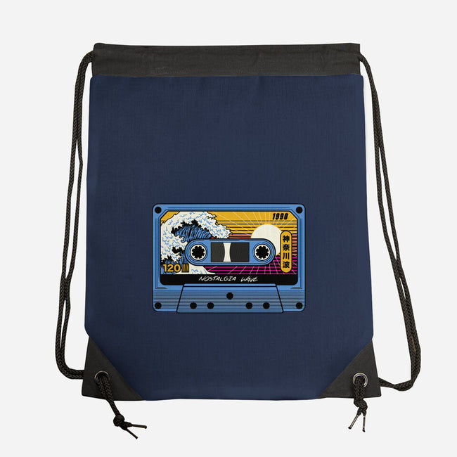 Great Wave Of Nostalgia Tape-None-Drawstring-Bag-tobefonseca