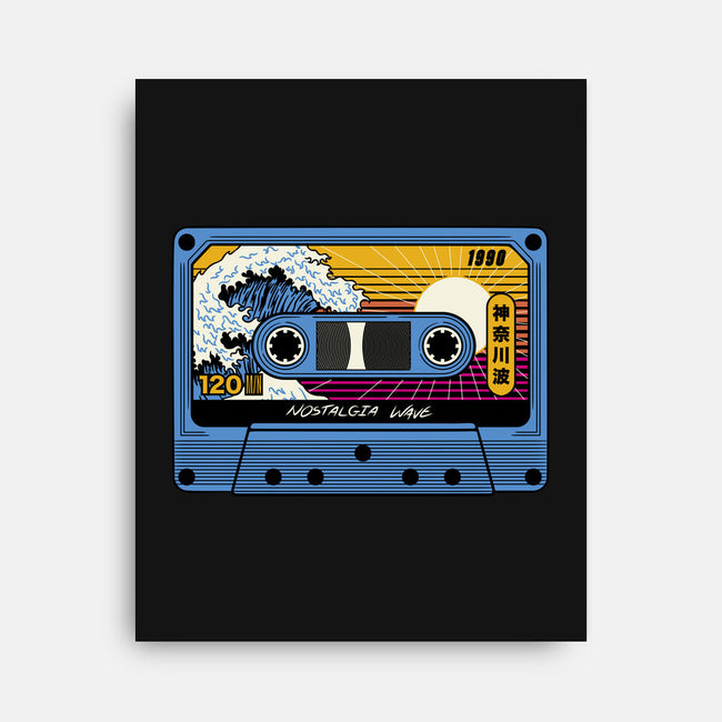 Great Wave Of Nostalgia Tape-None-Stretched-Canvas-tobefonseca