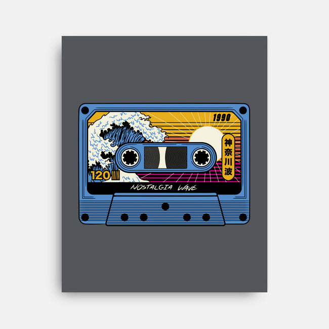 Great Wave Of Nostalgia Tape-None-Stretched-Canvas-tobefonseca