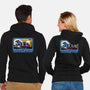 Great Wave Of Nostalgia Tape-Unisex-Zip-Up-Sweatshirt-tobefonseca