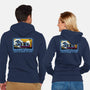 Great Wave Of Nostalgia Tape-Unisex-Zip-Up-Sweatshirt-tobefonseca