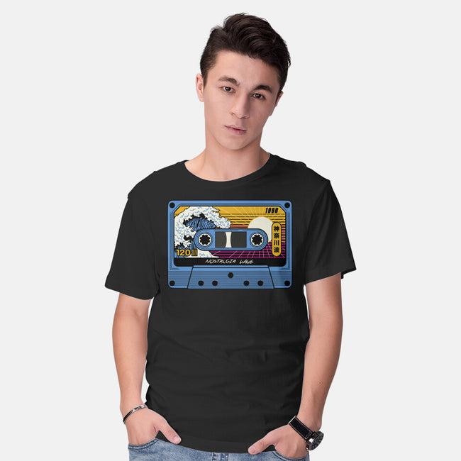 Great Wave Of Nostalgia Tape-Mens-Basic-Tee-tobefonseca