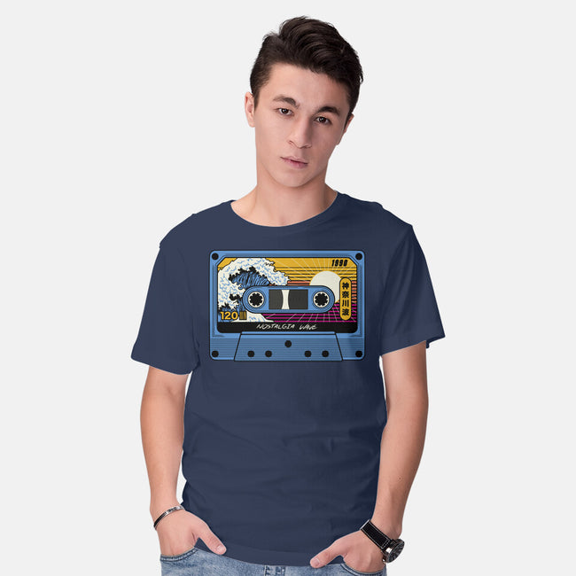 Great Wave Of Nostalgia Tape-Mens-Basic-Tee-tobefonseca