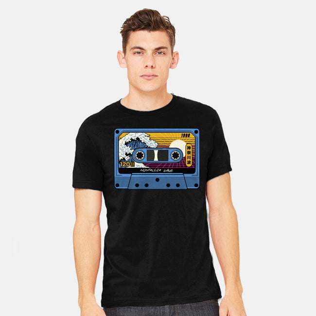 Great Wave Of Nostalgia Tape-Mens-Heavyweight-Tee-tobefonseca